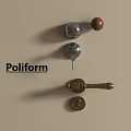 Poliform Door Handles In Various Stylish Designs With Metallic And Wooden Finishes