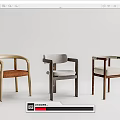 Modern Stylish Accent Chairs in Different Styles with Wooden Frames Upholstered Seats and Various Colors
