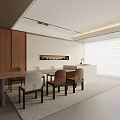 Modern table combination 3d model