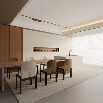 Modern table combination 3d model