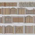 Various Wooden Garden Fences With Different Designs And Decorative Gates