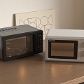 Microwave oven combination 3d model