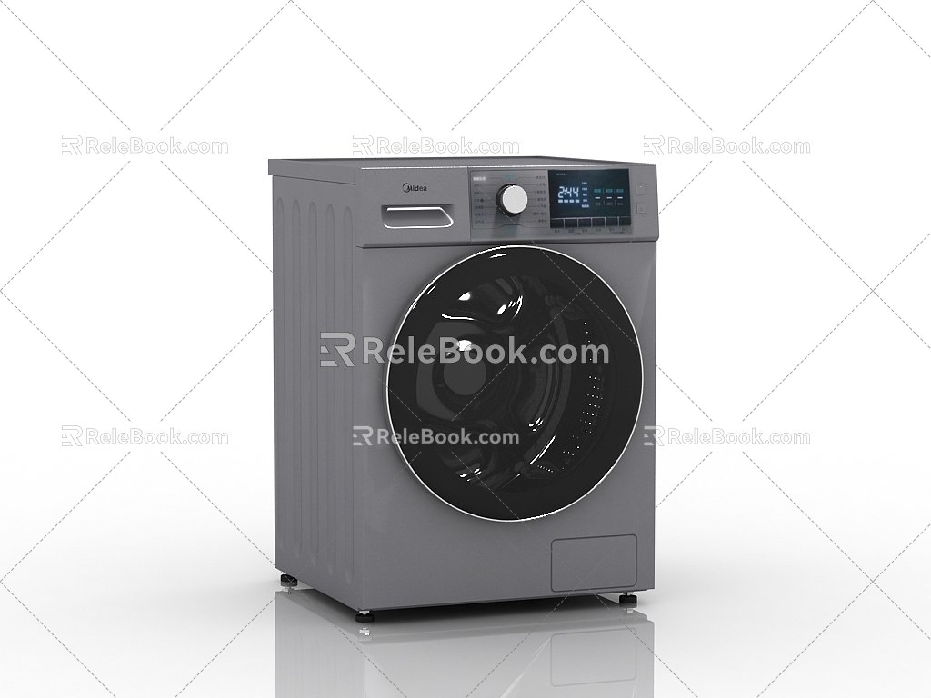 Modern washing machine drum washing machine 3d model