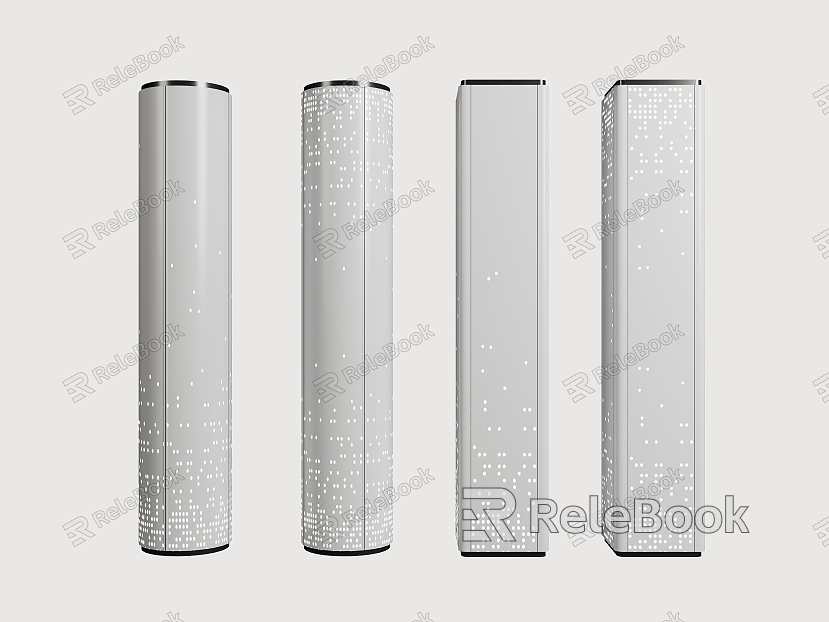 Gradual change column perforated column luminous column luminous perforation gradient column punching column column shape perforated shape luminous perforation shape model