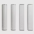 Gradual change column perforated column luminous column luminous perforation gradient column punching column shape perforated shape luminous perforation shape 3d model