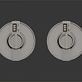 Gray Cylindrical Industrial Containers With Lids Stands And Panel Details