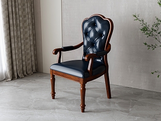 American leather single chair 3d model