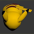 Pikachu Pokémon Game Anime Character With Yellow Body Black Tipped Ears Red Cheeks And Standing Pose