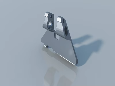 High Quality Hinged Door Metal Hardware Components with Durable Design 3d model