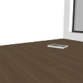 Light Hardwood Floor In Bright Room With White Walls And Natural Light