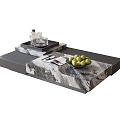 Modern marble coffee table 3d model