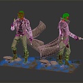 Modern Game Role Ranger Soldier Mercenary 3d model