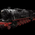 Vintage Black Steam Train With Red Wheels And Classic Design Features