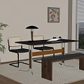 Modern Office Tables and Chairs Negotiation Tables and Chairs Conference Tables and Chairs 3d model
