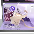 MAYBELLINE Cosmetics Display Counter With Setting Powder Milk And Foundation Products Showcase