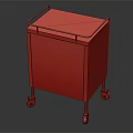 Stainless Steel Medical Cart With Wheels And Top Tray For Hospital Use