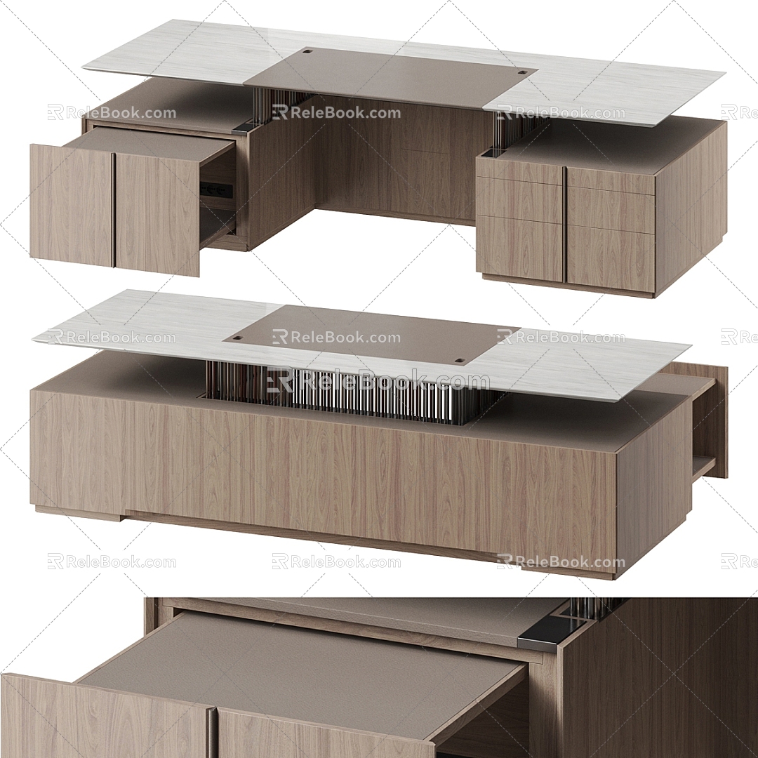 Modern desk 3d model