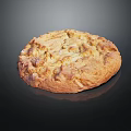 Freshly Baked Golden Brown Cookie With Crunchy Edges And Soft Center