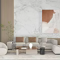 Modern Sofa Coffee Table Combination Sofa Coffee Table 3d model