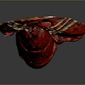 Whole Red Lobster with Claws and Antennae Isolated on Gray Background Close Up View