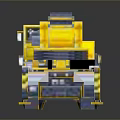 Yellow Heavy Duty Mobile Crane Truck With Extendable Boom And Multiple Wheels