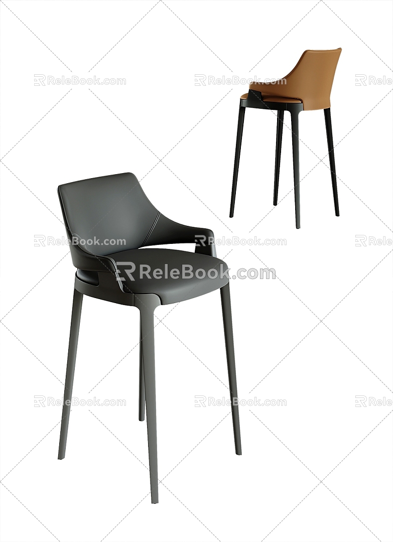 Modern Bar Chair 3d model