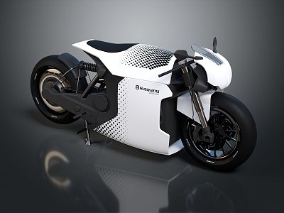 Modern motorcycle two-wheeled motorcycle off-road motorcycle road racing motorcycle 3d model