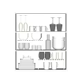 White Kitchen Dinnerware Set With Wine Glasses Mugs Bowls Plates And Glass Cups On Shelf