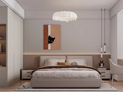Colorful Kids Room Design With Fun Bed Bookshelf Toys And Cartoon Decor 3d model