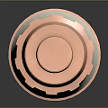 Modern Weapon With Green Glowing Tip Transparent Section White Black Grip And Pink Copper Accents
