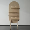 Modern Bookshelf Hole Board Storage Rack 3d model