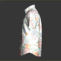 Stylish Colorful Floral Short Sleeve Shirt with Vibrant Flower Patterns for Summer