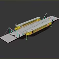 Modern Passenger Ferry Design With Upper Deck Seats And Yellow Accents