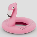 Pink Flamingo Shaped Inflatable Swim Ring For Summer Water Fun And Activities