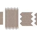 Light Wood Herringbone Pattern Wooden Floor with Natural Texture and Modern Design