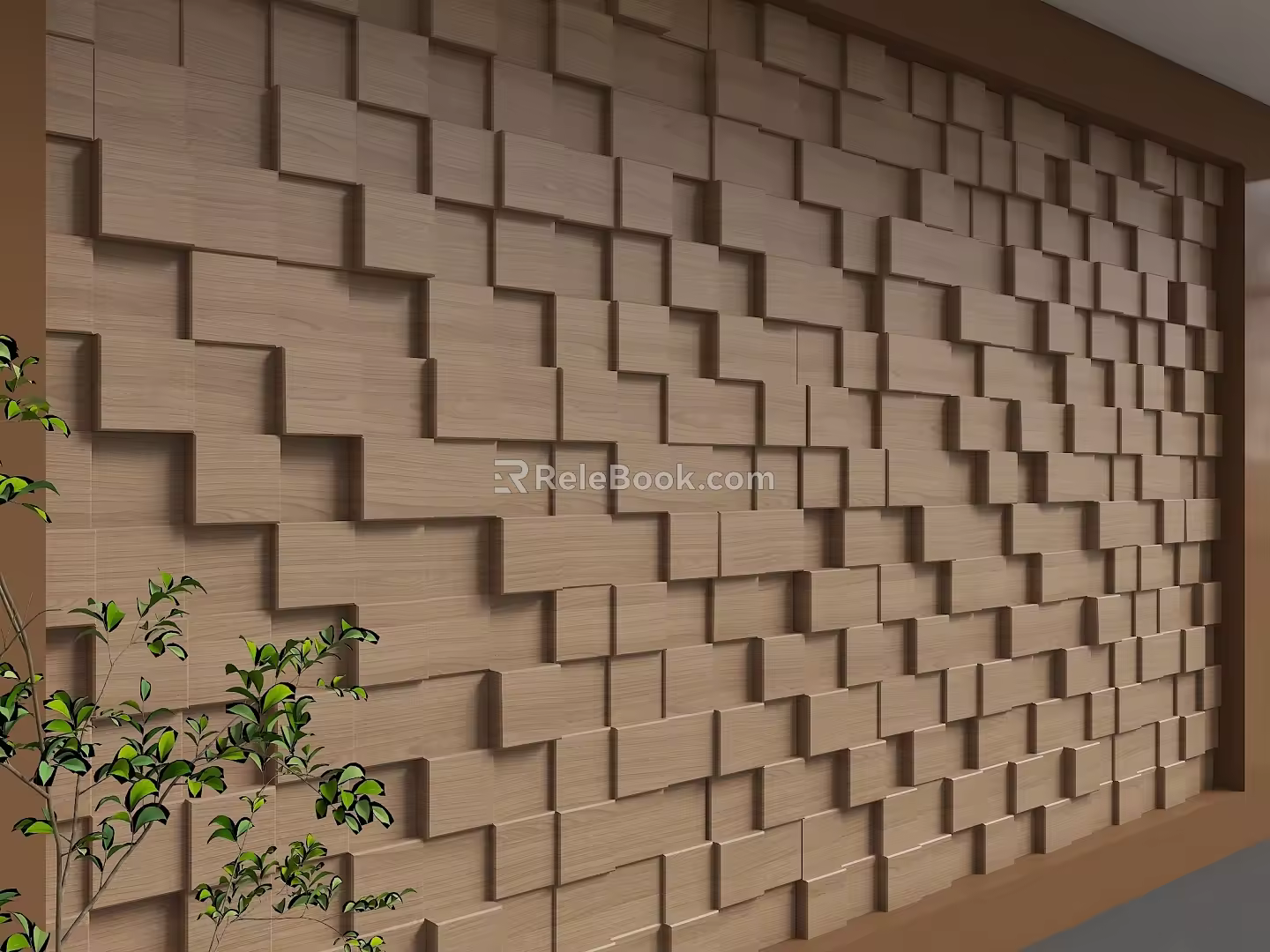 Modern background wall 3d model