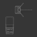 Public Facility Access Control Equipment With Modern Turnstile And Facial Recognition Device