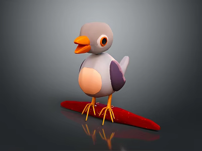 bird game animal cartoon animal realistic animal 3d model