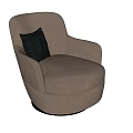 Minotti single sofa 3d model