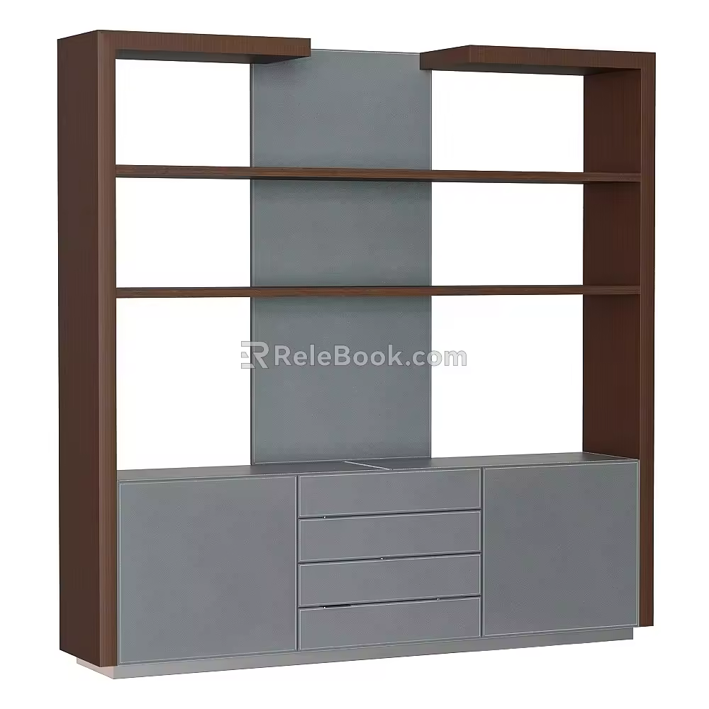 Bookshelf Modern Bookshelf 18 3d model