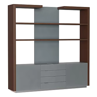 Bookshelf Modern Bookshelf 18 3d model