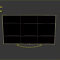 Modern Computer Monitor With Black Screen Silver Frame And Sleek Design On Reflective Surface