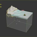 Penguins and Seal on Snowy Iceberg with Fish Swimming in Underwater Natural Habitat