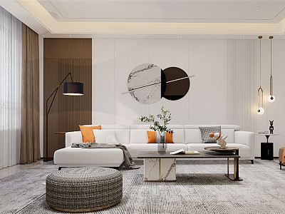 modern living room model