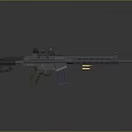Modern Tactical Rifle with Scope Magazine Green Stock and Barrel