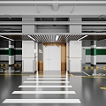 Underground parking 3d model