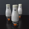Three White LUMIR Daily Appliances With Orange Base And Modern Design