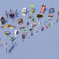 Playground Equipment Including Slides Climbing Frames Swings Playhouses Sandpits And Trampolines