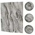 Marble Wall Panels With Natural Texture And Sphere Samples 3d model