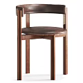 Modern Accent Chairs With Wooden Frame Leather And Fabric Seats In Brown Black Beige